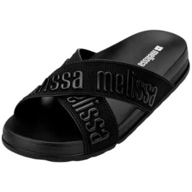 Imagem de Chinelo Feminino Slide Conforto Macio Cozy Lover II Melissa, Preto, 36