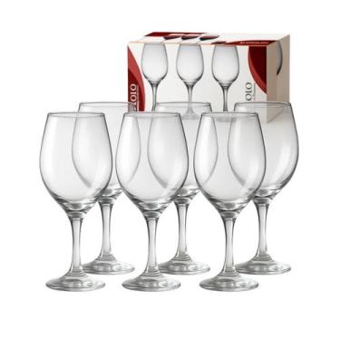 Imagem de Kit Taças de Vidro para Vinho 6un 600ml Bordeaux Ruvolo