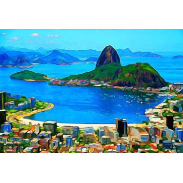 Imagem de Tela "Pão de Açúcar" 99cm x 68cm - Trabalho autoral
