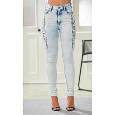 Imagem de Calca jeans maxi logo maria gueixa, Jeans claro, 40