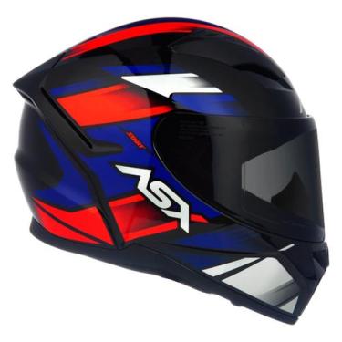 Imagem de Capacete ASX City Start Fechado Motoqueiro Moto Viseira Transparente, 