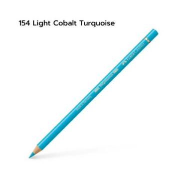 Imagem de Lápis de Cor Faber Castell Polychromos Avulso, 154 Light Cobalt Turquo