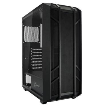 Imagem de Gabinete Gamer Kalkan Alfern - Vidro Temperado - Frontal em Mesh - ATX