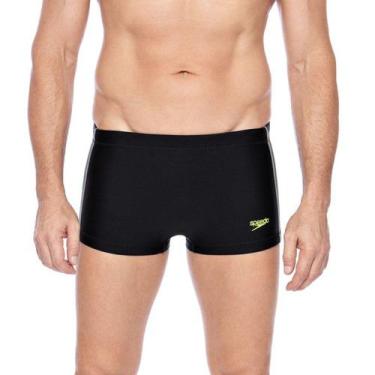 Imagem de Sunga Masculina Speedo Hidroshort Contraste Preta - 019102, M