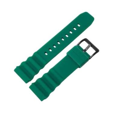 Imagem de Pulseira De Relógio De Silicone Impermeável 20mm 22mm Para Rolex Subma