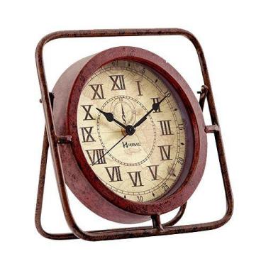 Imagem de Relógio de Mesa Decorativo Vintage Retrô 6487  - Herweg