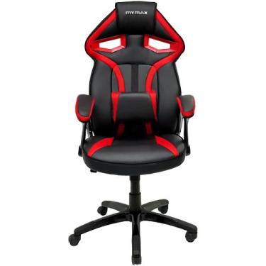 Imagem de Cadeira Gamer MX1 Giratoria Preto/Vermelho - MyMAX