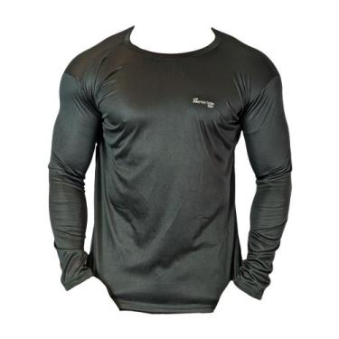 Imagem de Blusa fator solar uv 50+ - segunda pele dry fit proteção uv - Lisa, Pr