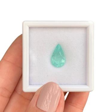 Imagem de Turmalina Paraíba Azul Neon Gota 4,29ct - SP GEMAS