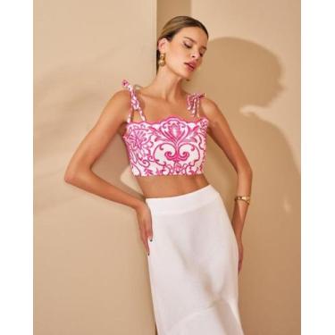 Imagem de Top Laise Alças Finas - Mabi Elegance, Rosa, M