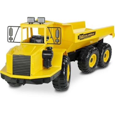 Imagem de Caminhão de Brinquedo Columbus FE-400 66cm com Balança Traseira e Articulação sem Peças Metálicas Roma