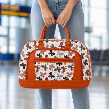 Imagem de Bolsa Bagagem Sacola Grande Mala Couro De Viagem Com Alça - Genérico, 
