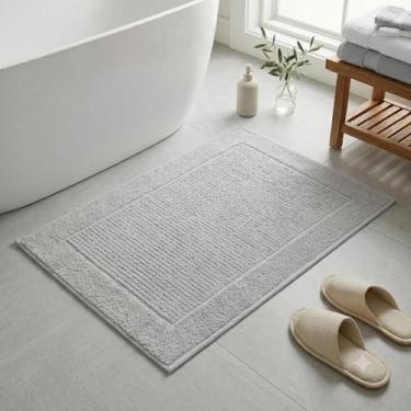 Imagem de Toalha de Piso Loft Algodão 50x70cm 600 g por m² Appel, Prata
