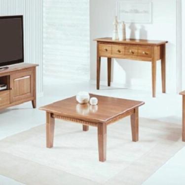 Imagem de Mesa de Centro Quadrada Colonial Marrom - Weihermann
