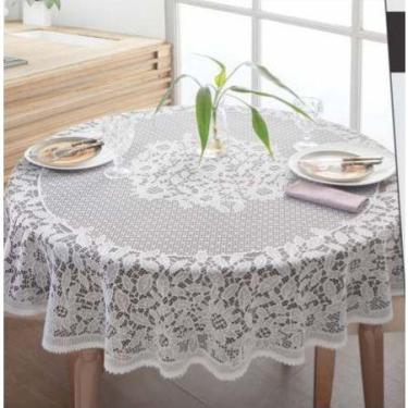Imagem de Toalha de Mesa Renda Redonda 1,60m - Rendhac Têxtil Z Ltda