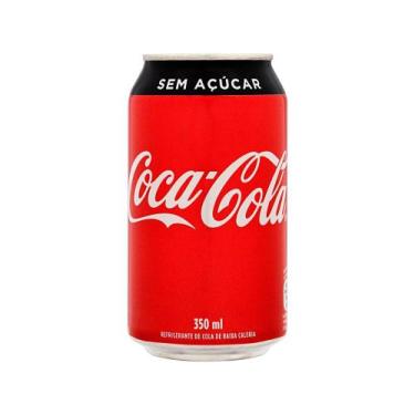 Imagem de Refrigerante Lata Coca-Cola Sem Açúcar 350ml