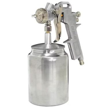 Imagem de Pistola Pintura Média Produção Bico 1.5mm Funilaria Cola PDR