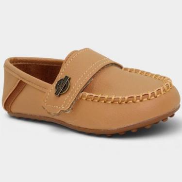 Imagem de Mocassim Infantil Klin Curumim Menino - Caramelo - 25, 25