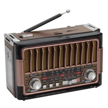 Imagem de Rádio Retro Portátil Bandas AM/FM/SW com Flashlight Entrada USB - Keed
