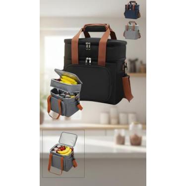 Imagem de Bolsa Térmica Marmita Transversal com Divisória - Congratulations Stor