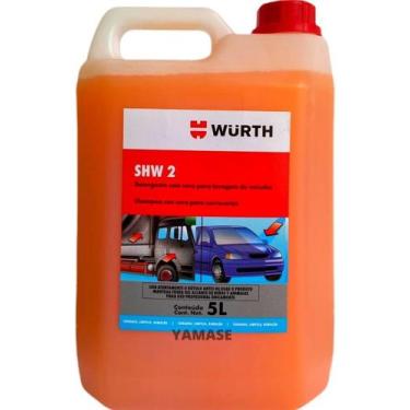 Imagem de Shampoo Automotivo Com Cera SHW2 Wurth - 5L