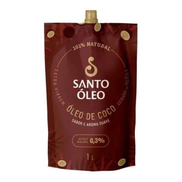 Imagem de Óleo De Coco Extravirgem De Película Natural 1l Santo Óleo - Congratul