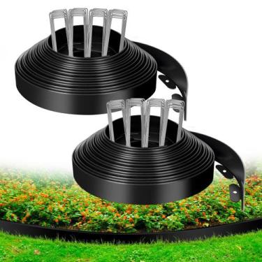 Imagem de Kit de Bordas Flexíveis para Jardim Kafuzi 3m x 3,8cm em Plástico