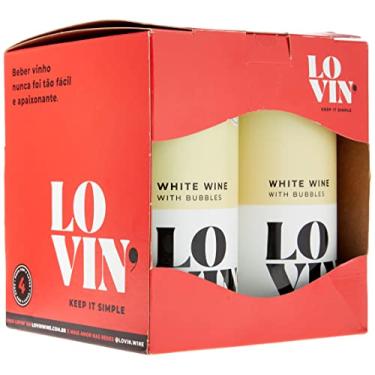 Imagem de Lovin Vinho Branco Frisante Em Lata ’ Wine 269 Ml (4 Unidades)