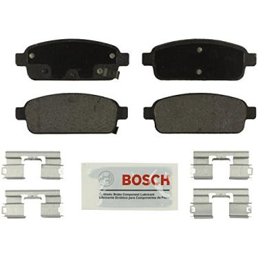 Imagem de BOSCH BE1468H Conjunto de pastilhas de freio a disco semimetálico azul com hardware - compatível com Buick Cascada, Encore, Verano; Cadillac ELR; Chevrolet Cruze, Cruze Limited, Orlando, Sonic, Trax,