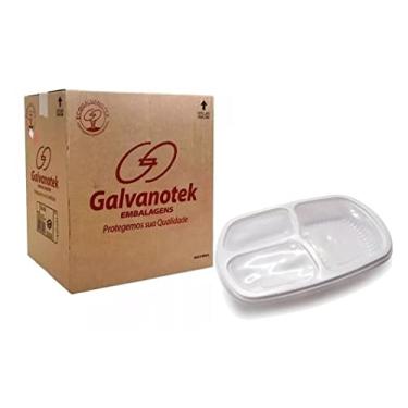 Imagem de Marmita 3 divisórias 1150ml Freezer Microondas G-330 C/100