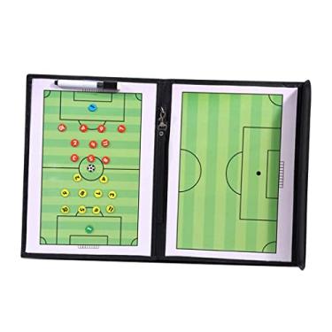 Imagem de Fancyes licencia magnética dobrável para treinadores de futebol com caneta apagamento a seco Clipe de ensino de futebol Prancheta Ferramenta dobrável para, Futebol americano