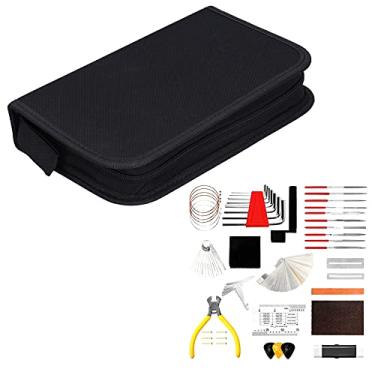 Imagem de Conjunto de ferramentas de guitarra, kit de ferramentas de reparo de guitarra compacta de fácil transporte Suprimentos de instrumentos musicais úteis para músicos para instrumentos de corda