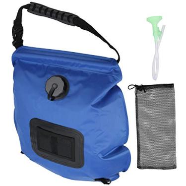 Imagem de RiToEasysports Sacola de chuveiro para uso ao ar livre, portátil de 20 litros, bolsa de banho aquecida pelo sol com cabeça de chuveiro para o verão, acampamento, praia, viagens ao ar livre, caminhadas