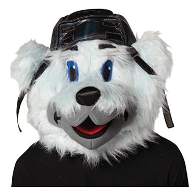 Imagem de NHL Hockey Louie St. Louis Blues Mascot Head Sports Costume, Adult One Size