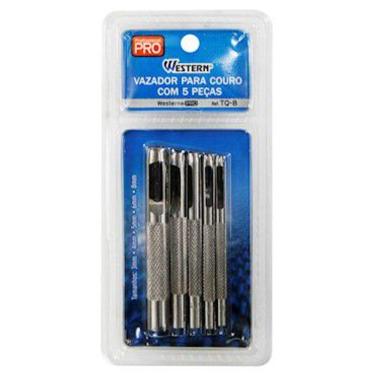 Imagem de Vazador para couro com 5 peças - WESTERN
