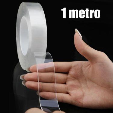 Imagem de Fita Adesiva Dupla Face Transparente Nano PU Gel 1 metro Casa