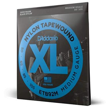 Imagem de D'Addario Cordas de baixo ETB92M Tapewound, média, 50-105, escala média