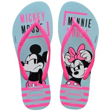 Imagem de Havaianas Slim Disney Rosa/Azul Water