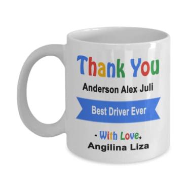 Imagem de Caneca personalizada do motorista, caneca do melhor motorista, caneca personalizada do motorista, presente personalizado para motorista, presente de agradecimento ao motorista, presente de agradecimento ao motorista, do motorista, caneca do motorista com nome personalizado