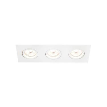Imagem de Spot de Embutir Newline Lisse II para 3 Lâmpadas AR70 GU10 Bivolt Branco