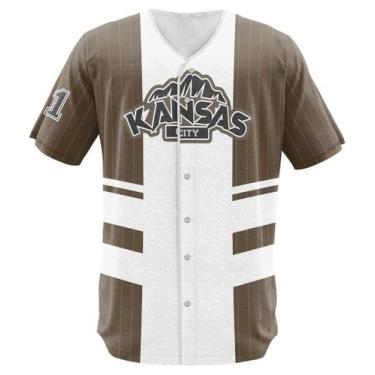 Imagem de Camisa Jersey Kansas Jayhawks Baseball Beisebol - Winn Fashion