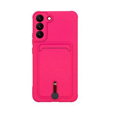 Imagem de Capa de telefone de silicone com slot para cartão de cor doce para Samsung S22 Ultra S21 Plus S20 S21FE A52 A72 A51 A71 A32 A22 A53 Capa carteira macia, T7, para Samsung A02S UE