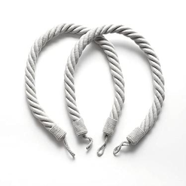 Imagem de Suportes de cortina Laços de cortina Laços de cortina simples criativos de grande torção laços de cortina de corda grossa, T3,2 PCS