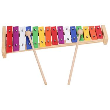 Imagem de 01 02 015 Xilofone 15 notas, xilofone educativo colorido Glockenspiel xilofone instrumento de madeira infantil xilofone brinquedos educativos com 2 marretes para adultos e crianças 01 02 0155wp2rn83mx6333