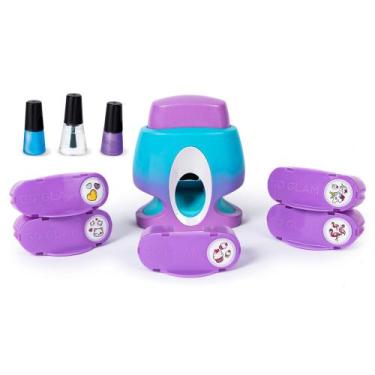 Kit Pintura de UNHAS GO GLAM Nail Stamper + Midnight GLOW + Sweet