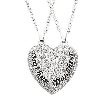 Imagem de CNBPIC Casal Lua Estrela Melhor Amigo Irmãs Pingente Colar Presente Para Mamãe E Papai