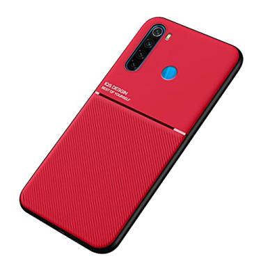 Imagem de Kepuch Mowen Case Capas Placa de Metal Embutida para Xiaomi Redmi Note 8 - Vermelho
