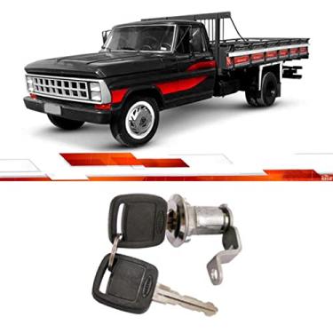 Imagem de Cilindro Porta Dianteira Le F1000 F4000 Ate 1998 Com Chave Cromado Bd8M622050C Am Mm9038E