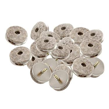 Imagem de Newmind 24 peças 22/24/28/38 mm deslizantes de móveis com parafuso anti-feltro, protetor de piso deslizante para pés de madeira, cadeira, mesa, sofá - 24 mm