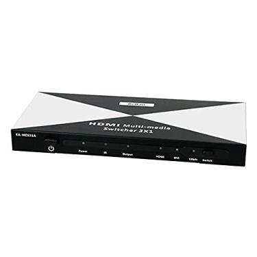 Imagem de Belfan Conversor Switcher 3x1 HDMI YPbPr DVI para HDMI com Scaler e Áudio Digital